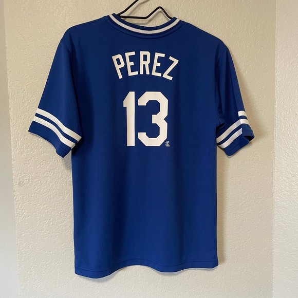 Kansas City Royals #13 Perez Jersey, official MLB crew neck short sleeve shirt - Picture 5 of 6